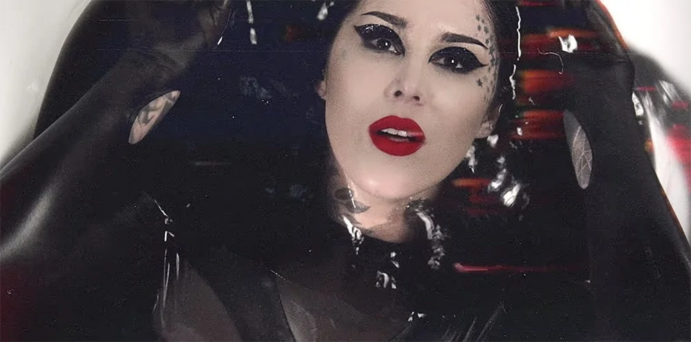 Gunship Collaborates With Kat Von D For "Black Blood Red Kiss" Video