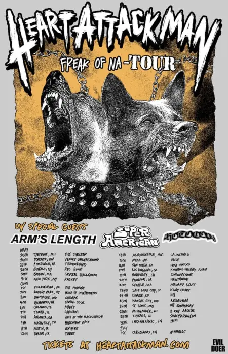 Heart Attack Man Tour Dates