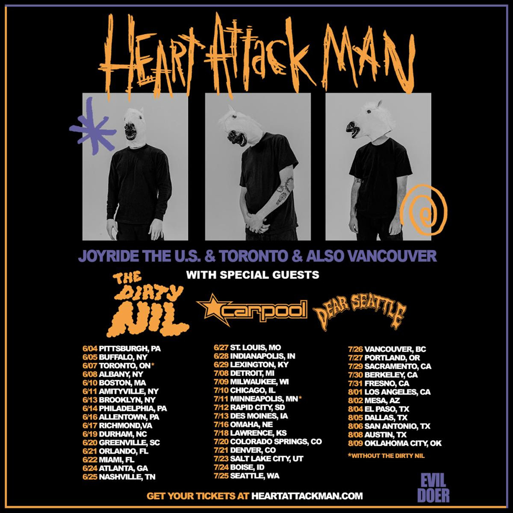 Heart Attack Man Tour Dates