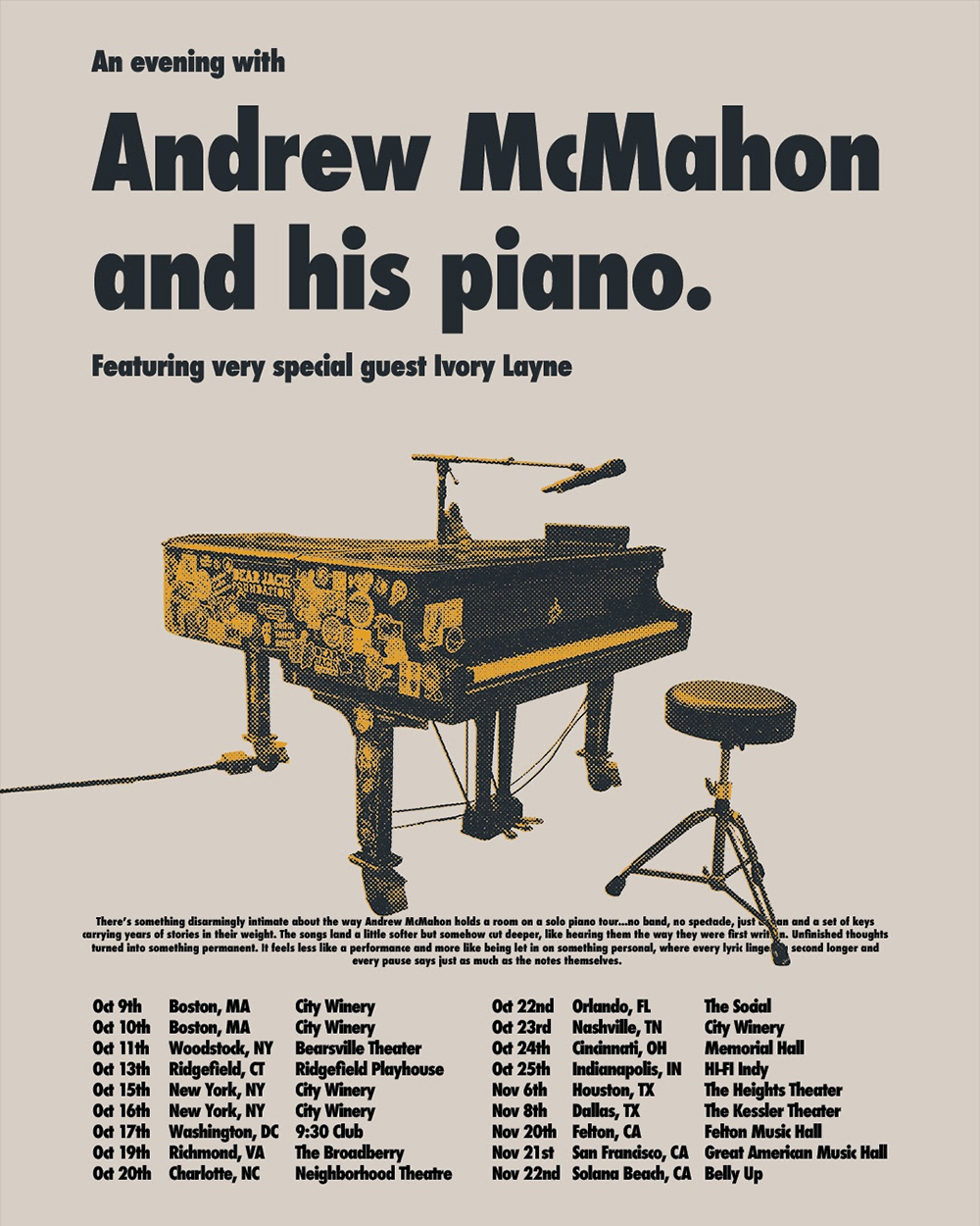 An Evening With Andrew McMahon And His Piano